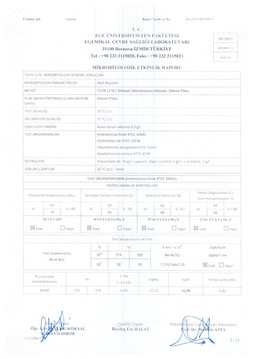 EN 1276 - E.hirae, E.Coli, P.aeruginosa, S.aureus efficacy report